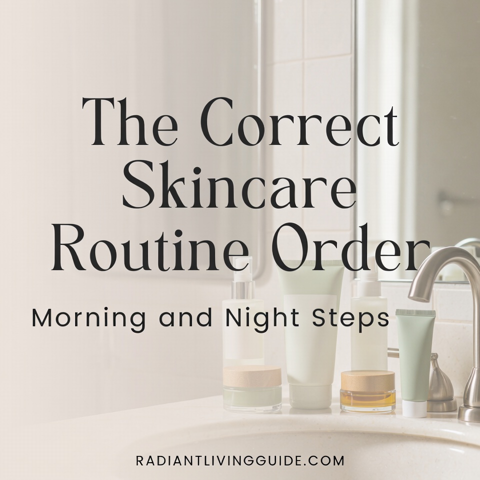 the correct skincare routine order